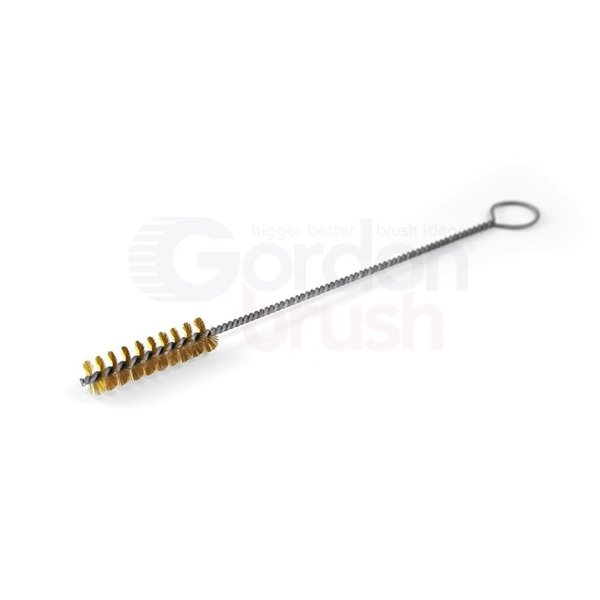 Gordon Brush 1/2" Diameter .006" Fill Single Spiral Brush With Ring Handle - Brass 91032